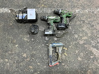 Hitachi schroefboormachine (2x) - afbeelding 1 van  1