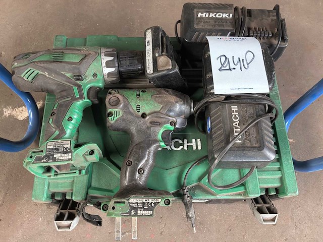 Hitachi set accugereedschap - afbeelding 1 van  1