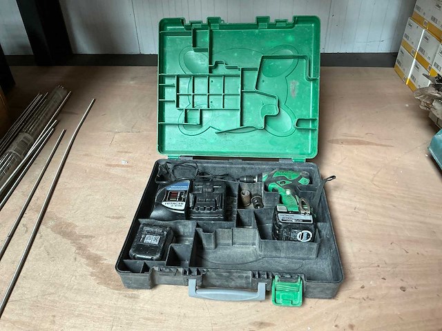 Hitachi wr 14dsl schroefboormachine - afbeelding 1 van  5