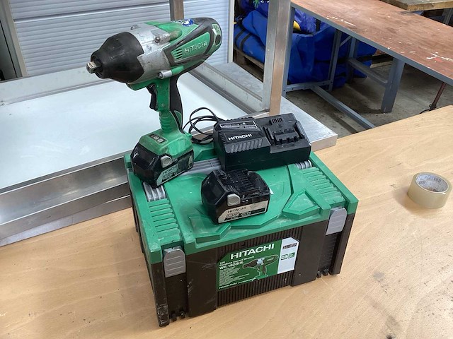 Hitachi wr 18dshl slagmoersleutel 1/2” - 18v incl. 2x bsl 36a18 + acculader - afbeelding 4 van  11