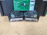 Hitachi wr 18dshl slagmoersleutel 1/2” incl. 2x bsl 1850 accu’s + uc 18yfsl acculader + koffer - afbeelding 6 van  10