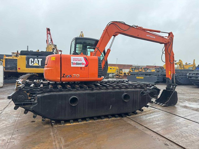 Hitachi zx70 amfibische graafmachine 355 uur - afbeelding 2 van  10