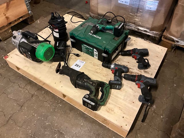 Hitachi/graphite accugereedschap (5x) - afbeelding 1 van  8