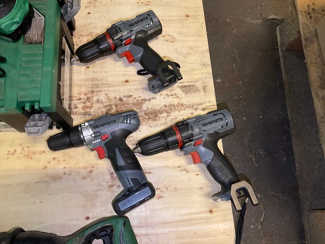 Hitachi/graphite accugereedschap (5x) - afbeelding 3 van  8