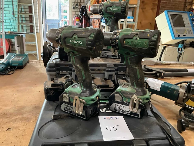 Hitachi/hikoki schroefboormachine (3x) - afbeelding 2 van  9