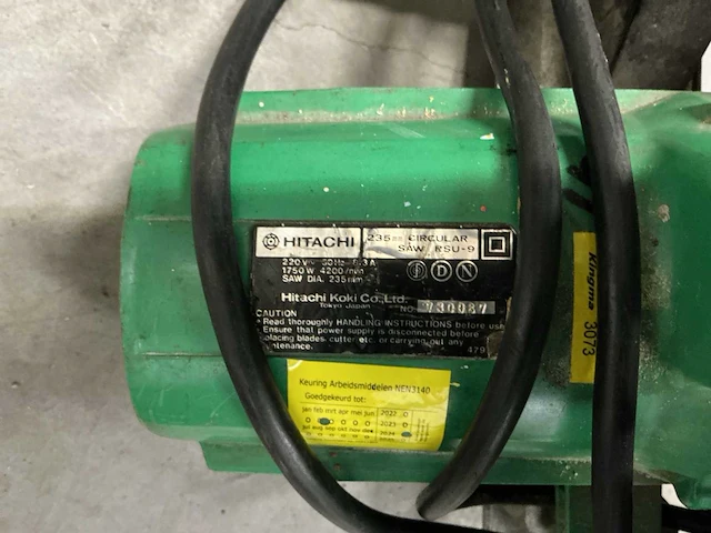 Hitatchi 235mm cirkelzaagmachine - afbeelding 5 van  5