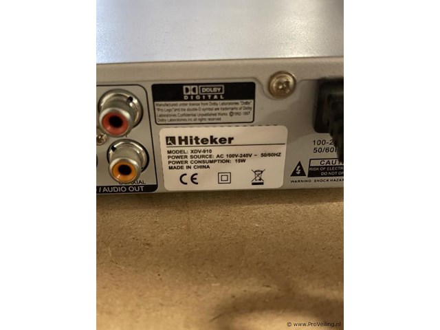 Hiteker dvd-speler model xdv-910 incl. afstandsbediening - afbeelding 3 van  3