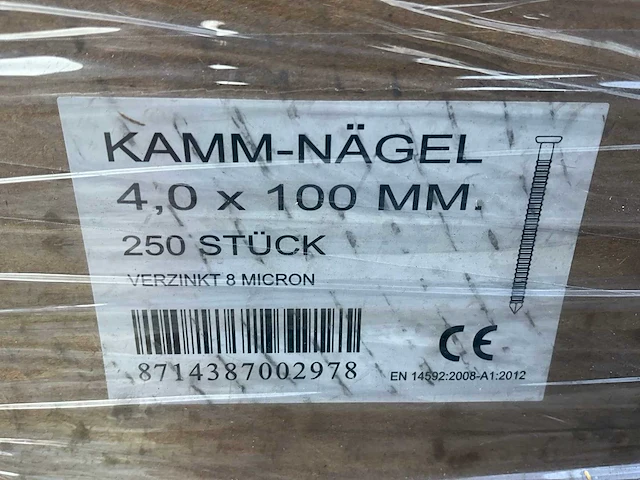 Hitmetal kamm nagel spijkers - afbeelding 3 van  3