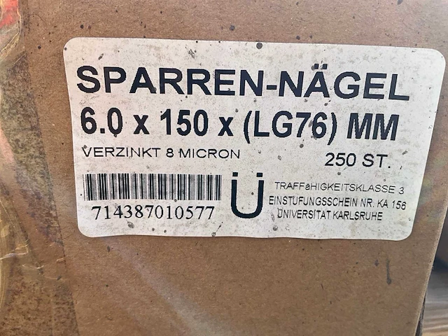 Hitmetal sparren nagel spijkers - afbeelding 4 van  4