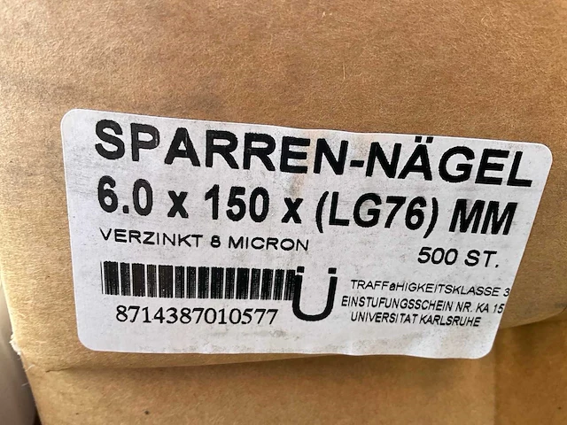 Hitmetal sparren nagel spijkers - afbeelding 4 van  4