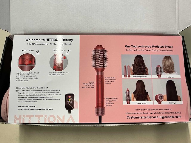 Hittiona 5-in-1 air styler & haardroger (2x) - afbeelding 5 van  5