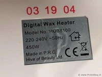 Hive dual digital wax heater 500 & 1000 cc -hob8100 - afbeelding 4 van  4