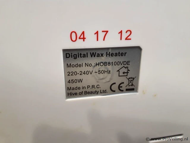 Hive dual digital wax heater 500 & 1000 cc -hob8100 - afbeelding 4 van  4