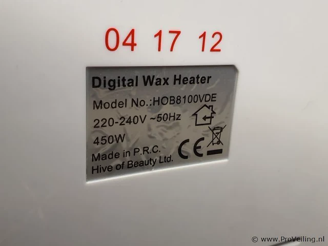 Hive dual digital wax heater 500 & 1000 cc -hob8100 - afbeelding 5 van  5
