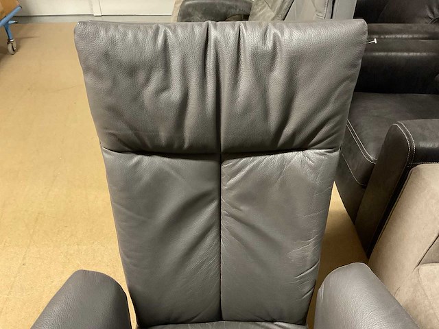 Hjort knudsen lederen draaifauteuil - afbeelding 3 van  12