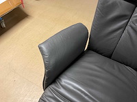 Hjort knudsen lederen draaifauteuil - afbeelding 4 van  12