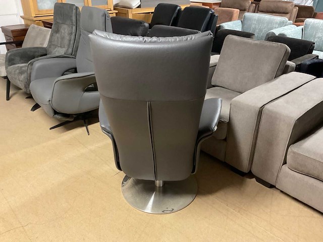 Hjort knudsen lederen draaifauteuil - afbeelding 10 van  12