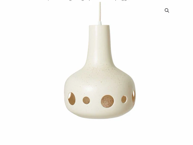 Hkliving dangle pendant lamp eggshell white - afbeelding 1 van  2
