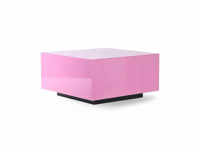 Hkliving mirror block table pink 60x60x32cm - afbeelding 1 van  3