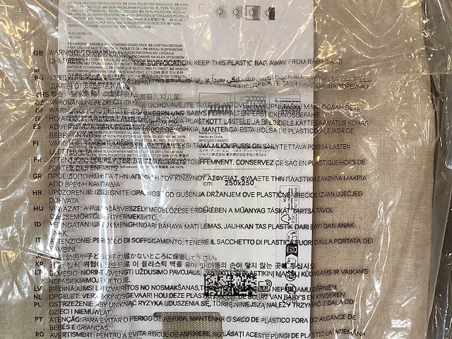H&m home - multifunctional hanging 250x250 cm - gordijnen (6x) - afbeelding 6 van  6