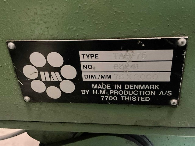 H.m. tasf 75 backstand bandschuurmachine - afbeelding 6 van  7