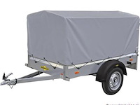 Hmb enkelassige huif aanhanger 750kg