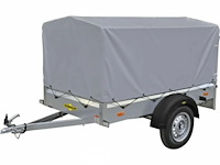 Hmb enkelassige huif aanhanger 750kg