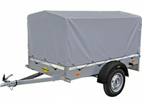 Hmb enkelassige huif aanhanger 750kg - afbeelding 1 van  2