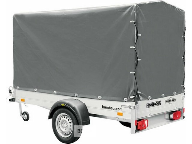 Hmb enkelassige huif aanhanger 750kg - afbeelding 1 van  2