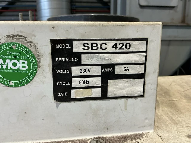 Hmb sbc 420 straalcabine - afbeelding 7 van  7