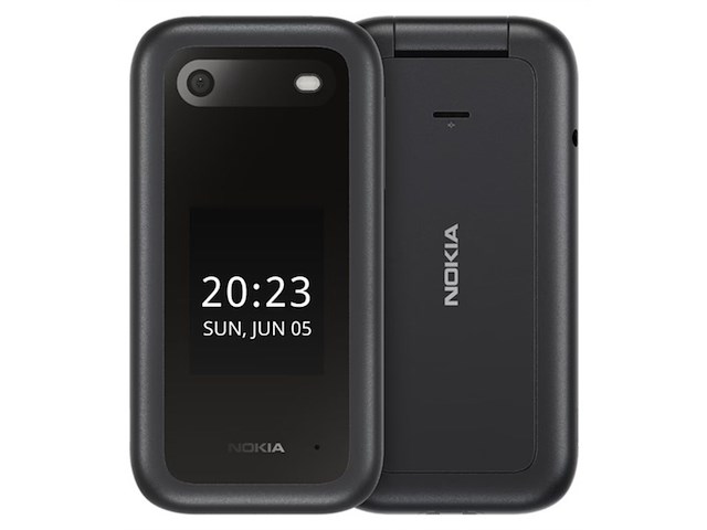 Hmd 2660 flip phone 4g zwart - afbeelding 1 van  7