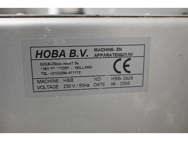 Hoba hbb rvs zakkenvulmachine - afbeelding 4 van  4