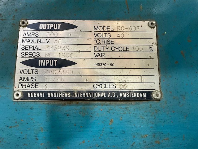 Hobart - rc-607 - lasapparaat - afbeelding 6 van  15