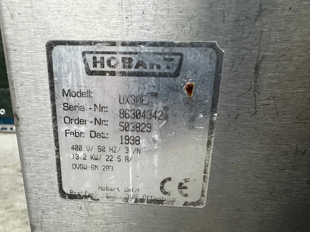 Hobart - ux30e - vaatwasser - afbeelding 3 van  7