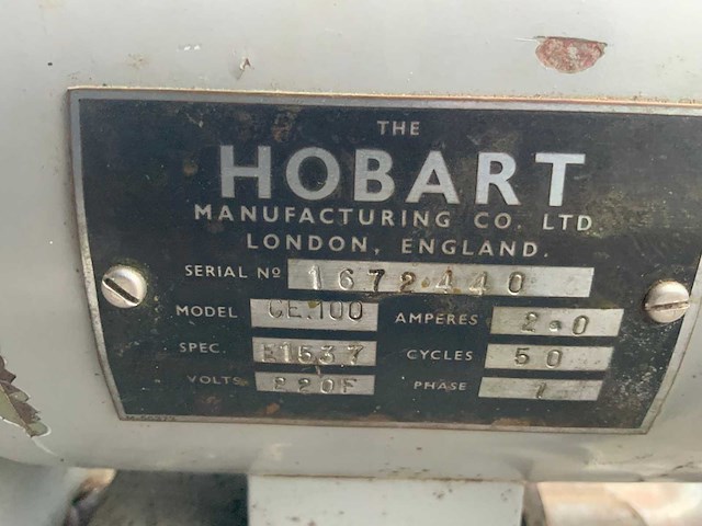 Hobart ce 100 planeetmenger/gehaktmolen - inclusief accessoires - afbeelding 3 van  3