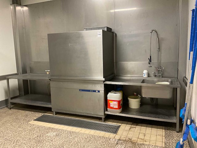 Hobart doorschuif gereedschappenvaatwasmachine met aanrecht - afbeelding 1 van  15