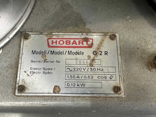 Hobart g2r slagroomblazer - afbeelding 3 van  3