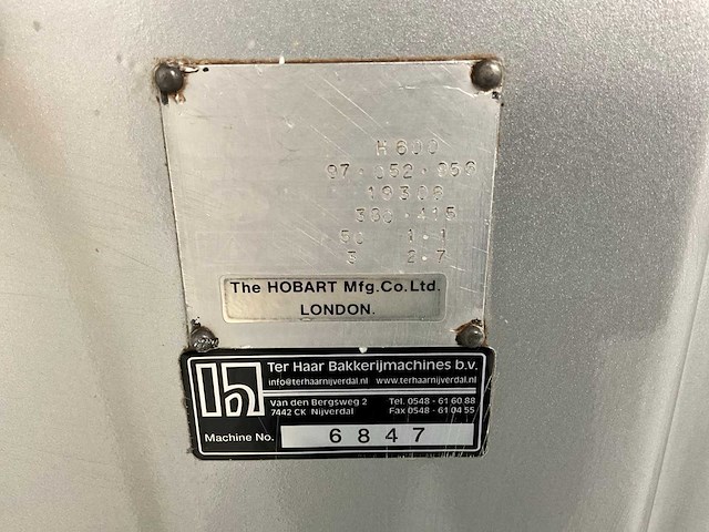 Hobart h600 planeetmenger - afbeelding 8 van  8
