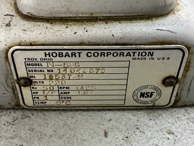 Hobart n-50g planeetmenger - afbeelding 1 van  1