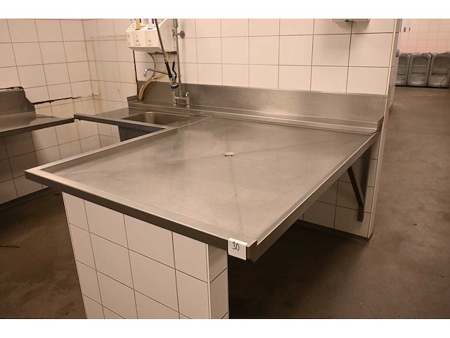 Hobart rvs aan- en afvoertafel - afbeelding 4 van  10