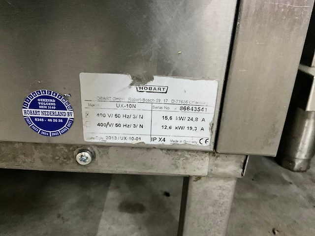 Hobart ux-10n gereedschap wasser - afbeelding 7 van  7