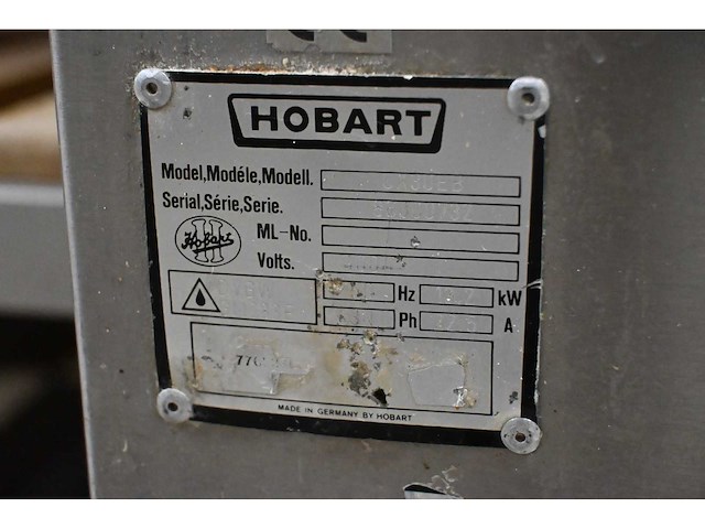Hobart ux30eb gereedschapwasmachine - afbeelding 4 van  6