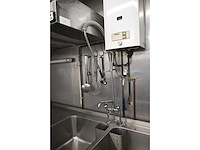 Hobrand rvs dubbele spoeltafel met mengkraan en handdouche - afbeelding 6 van  8
