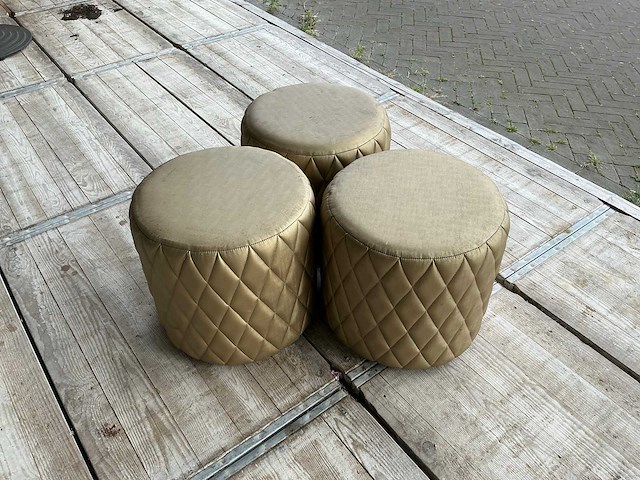 Hocker 48x48x46 cm (3x) - afbeelding 1 van  8