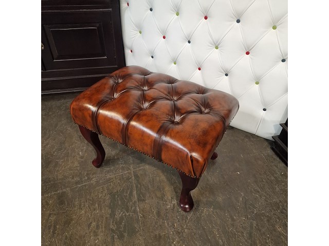 Hocker chesterfield, king, bruin - afbeelding 3 van  4