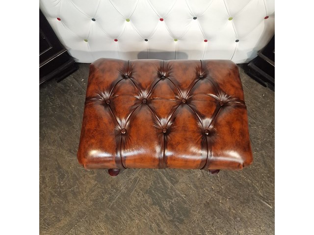 Hocker chesterfield, king, bruin - afbeelding 4 van  4