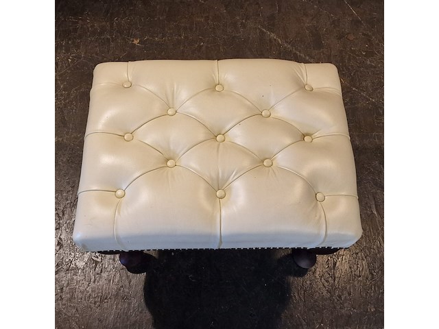 Hocker chesterfield, king, creme - afbeelding 2 van  4
