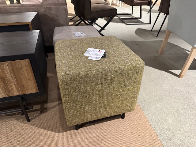 Hocker, groen/geel - afbeelding 2 van  4