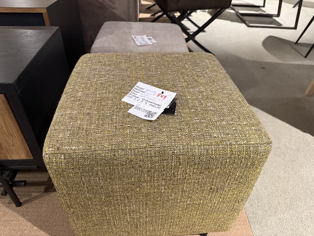 Hocker, groen/geel - afbeelding 3 van  4