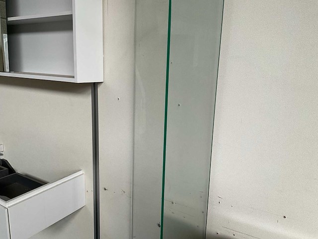 Hoek inloopdouche 40x40x200cm profielloos - afbeelding 2 van  3
